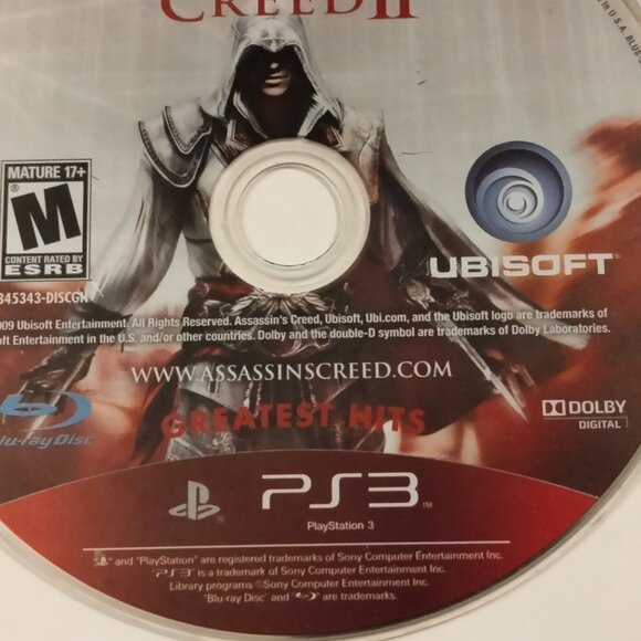 Assassins Creed II Greatest Hits PS3 Game Disc Only - Picture 3 of 4